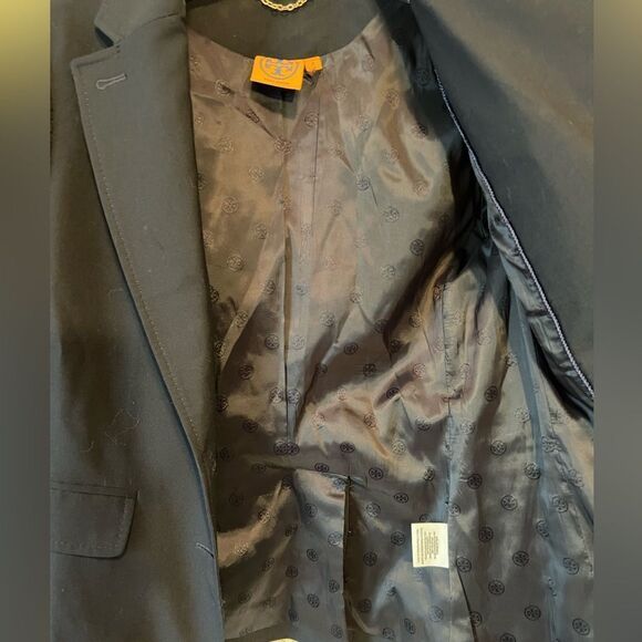 Tory Burch Pierre Navy Blue Double Button Blazer - Picture 4 of 13